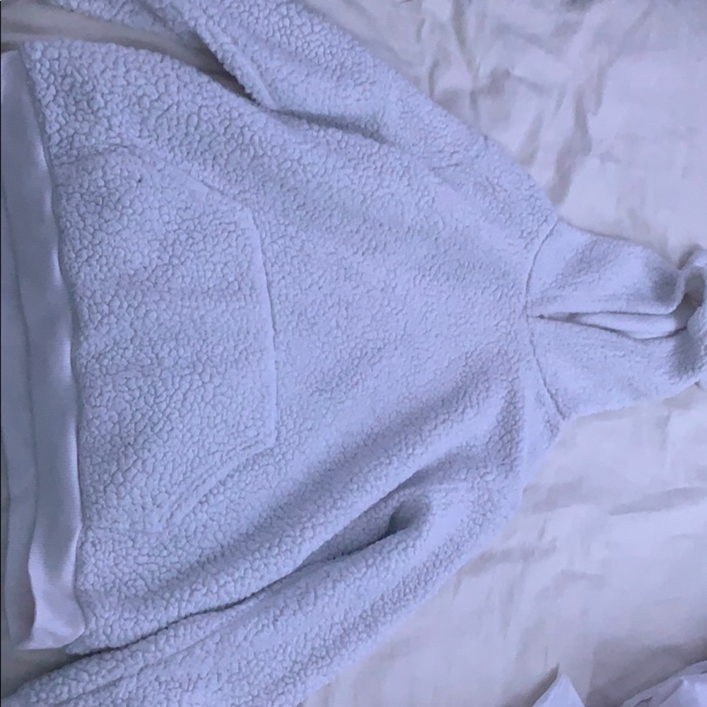 White sleep wear sweatshirt